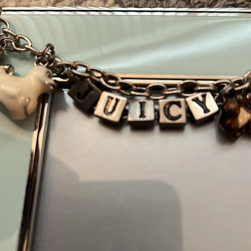 VINTAGE Juicy Couture Heaven on Earth picture frame, blue with charms NWOB! Y2K